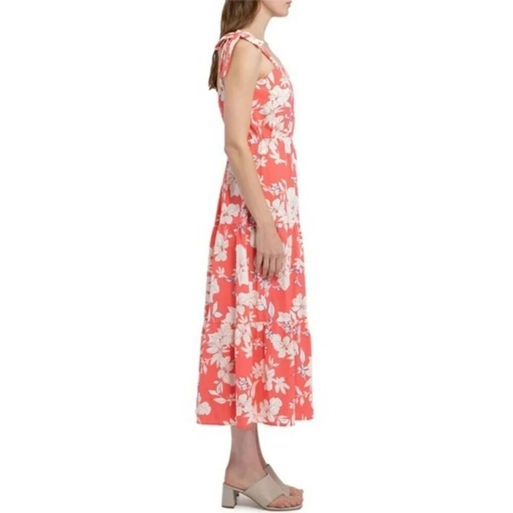 Floral pink and White Maxi Dress - Picture 12 of 13